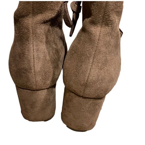 Cole Haan suede leather booties with double zippers Sz 7.5 - Picture 3 of 5